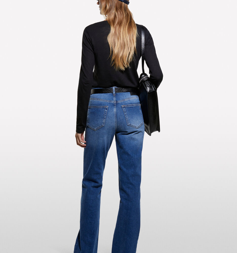 Black long sleeve t-shirt - women's long sleeve t-shirts - Black | Sisley image number 2